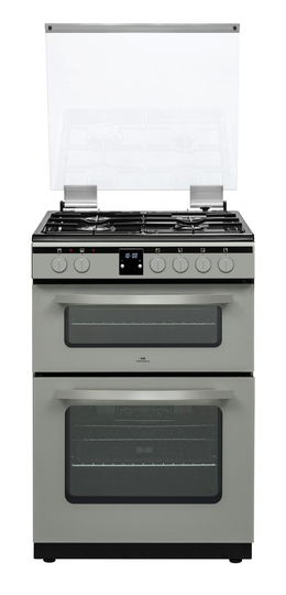 New World NWLS60DDFS 60cm Dual Fuel Cooker - Silver