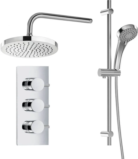 Windmill Thermostatic Shower with Dual Shower Head