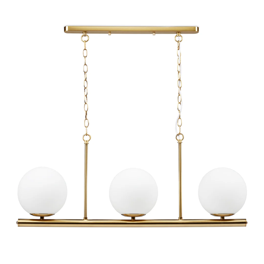 Oglethorpe 3 - Light Kitchen Island Globe Pendant
