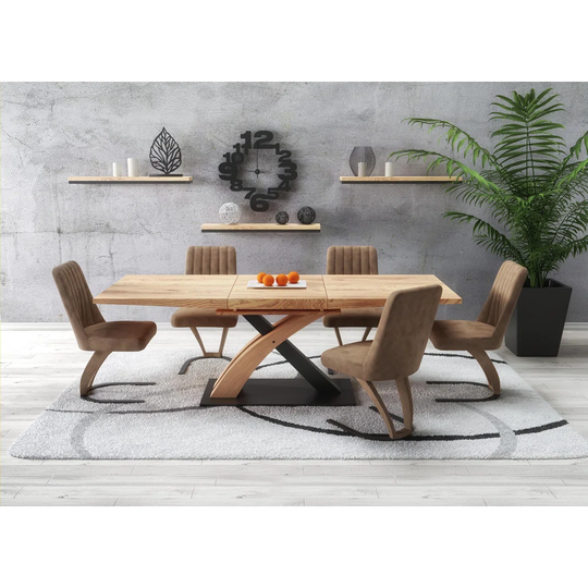 Extendable Dining Table 160-220 X 90 Cm X 78 Cm