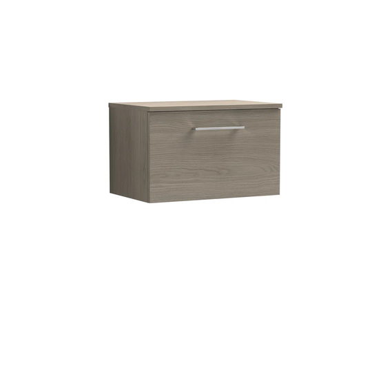 600Mm Wall Hung 1-Drawer Vanity with Worktop