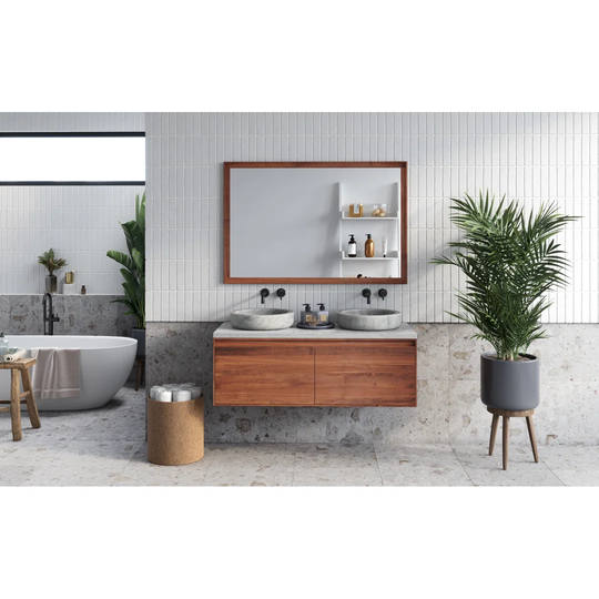 Grey Granite Circular Bathroom Sink with Faucet