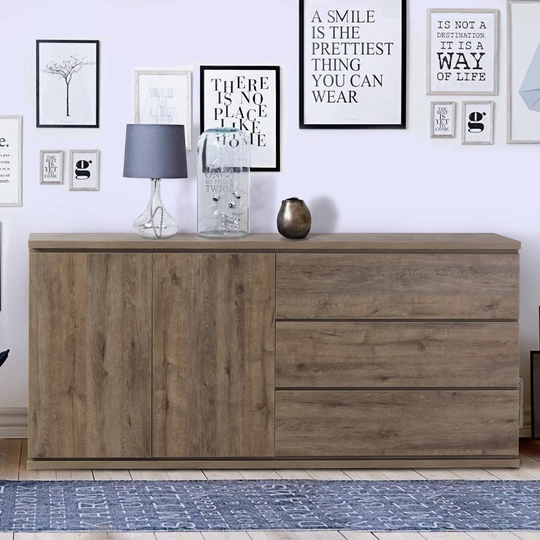 160 Cm Wide 3 Drawer Sideboard