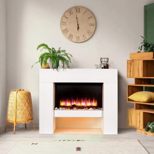 Belfry Heating 100Cm W Surface Wall Mounted Electric Fire