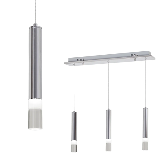 Arkins 3-Light Kitchen Island Cylinder LED Pendant