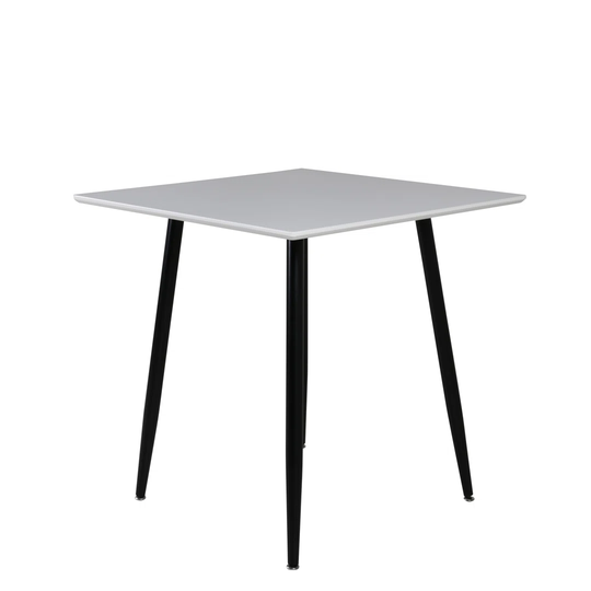 Polar Dining Table 75*75Cm - White / Black Legs