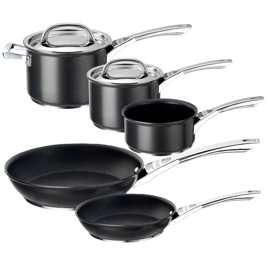 Belfry Kitchen 8 Pieces Anodized Aluminium Non Stick Cookware Set