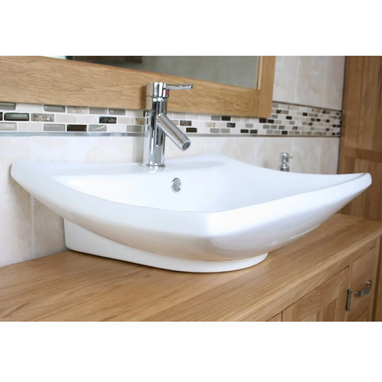 Dareios Ceramic Countertop Basin with Tap