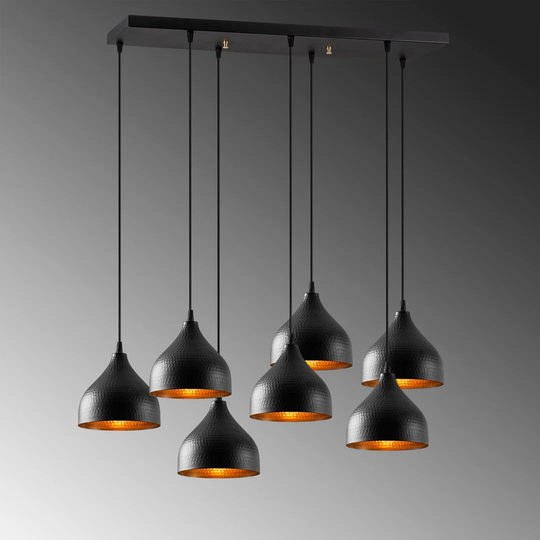 Manitowoc 7 - Light Kitchen Island Dome Pendant