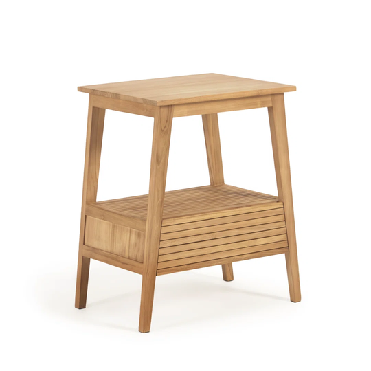 Kuveni 70Cm W x 80Cm H x 50Cm D Solid Wood Free-Standing Bathroom Cabinet