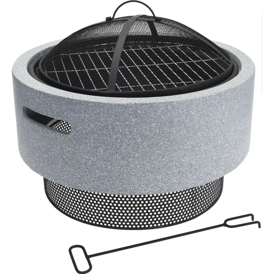 Bowdoinham 30Cm H x 52Cm W Concrete Outdoor Fire Pit