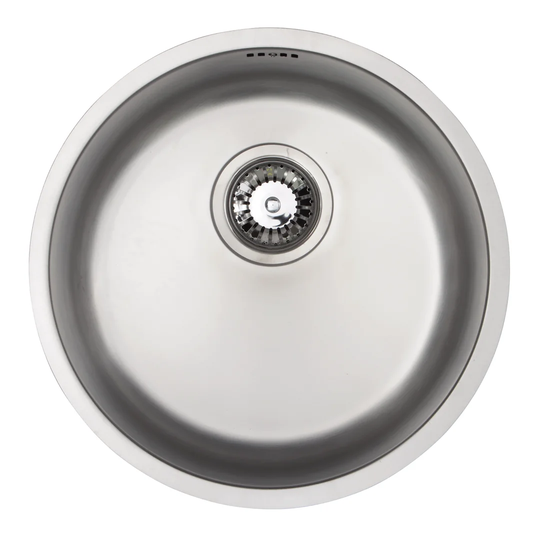 42.8cm x 42.8cm Round Bowl Flush Mount Kitchen Sink