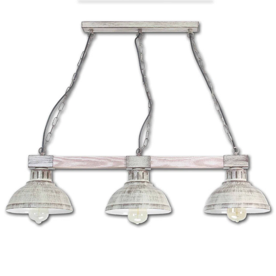 Guerrero 3 - Light Kitchen Island Pendant with Wood Accents