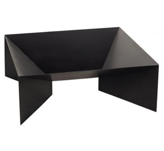 DINE Square Garden Brazier 60 Cm In Natural Steel