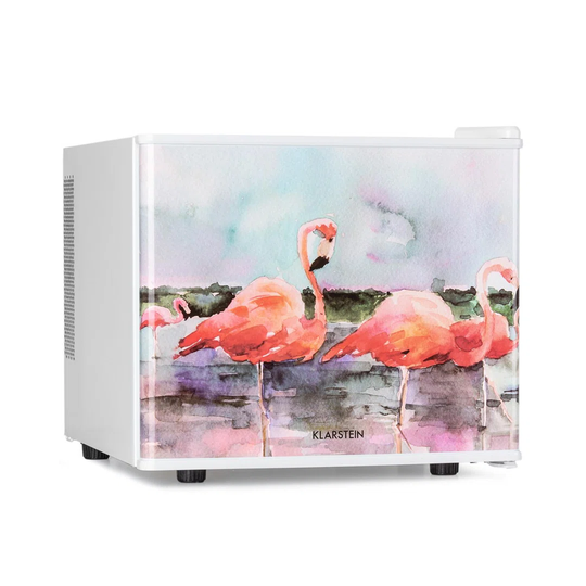 Klarstein Pretty Cool Make-Up Fridge Flamingo 17 L 50 Watt 1 Shelf
