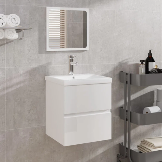 Adakai 41Cm W x 82Cm H x 39Cm D Wall Mounted Bathroom Sink Cabinet