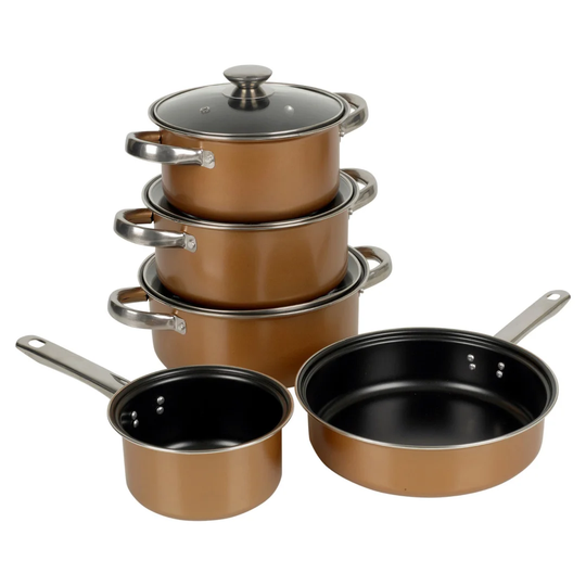 8 Piece Non-Stick Carbon Steel Cookware Set
