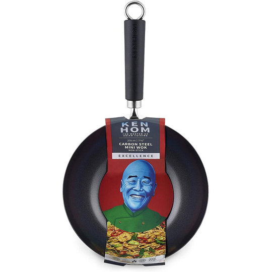 Ken Hom Excellence Non Stick Carbon Steel Mini Wok 20cm [KH420001]
