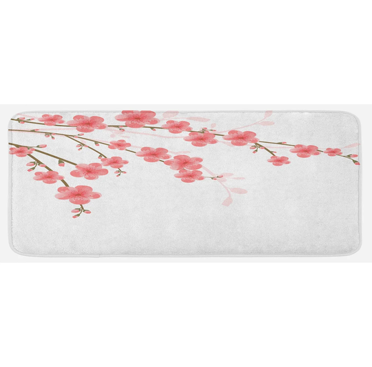 Miah Floral Cherry Blossom Kitchen Mat