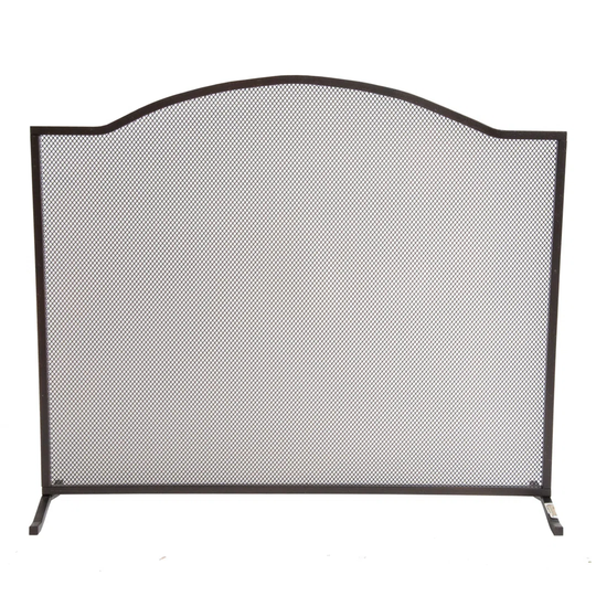 Monee 1 Panel Iron Fireplace Screen