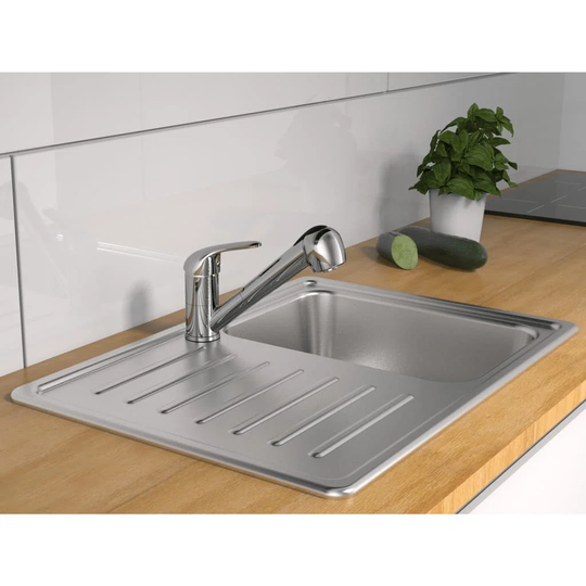Schütte Sink Mixer with Pull-out Spray Falcon Chrome