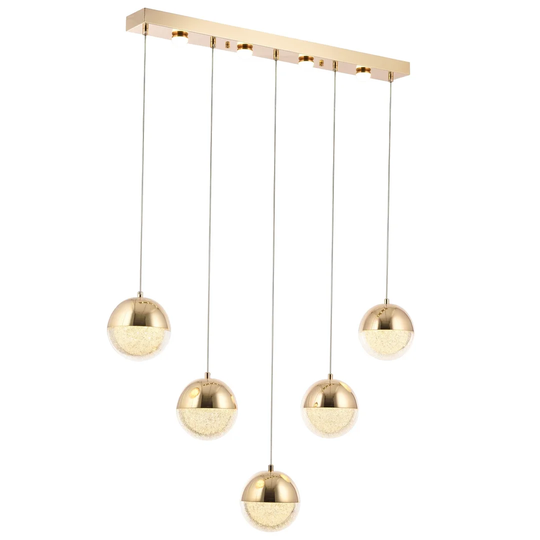 Beckner 5 - Light Kitchen Island Globe LED Pendant