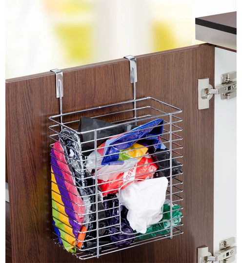 Shopping bag organizer, chrome