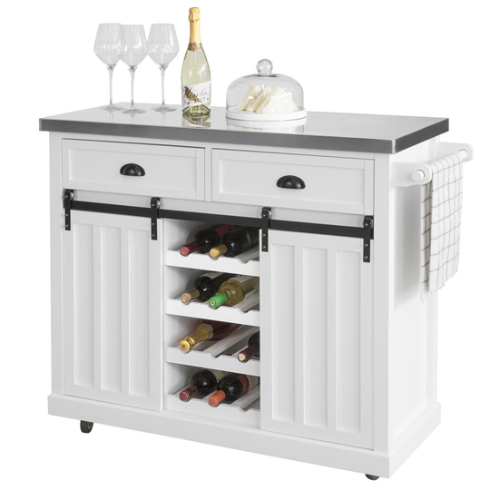 SoBuy® FKW94-W, Kitchen Storage Trolley Kitchen Cabinet Kitchen Island