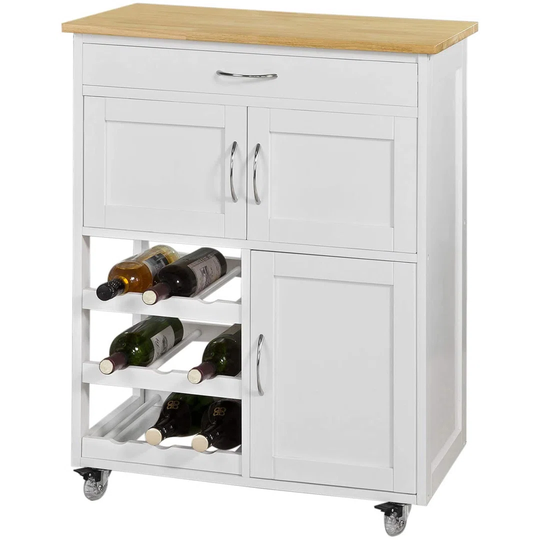 Voncile 67 Cm Kitchen Trolley with Locking Wheels