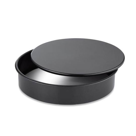 Tower T943015HG22 Loose Base 18cm Sandwich Tin Made in Aluminised Steel with Non-Stick Coating, Black