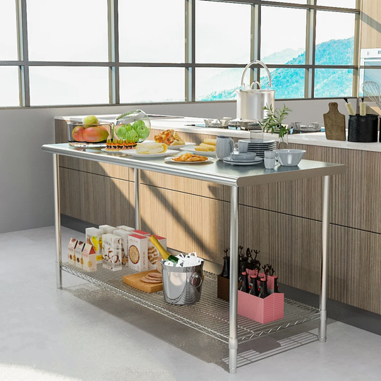 Cherylynn 150 Cm Stainless Steel Prep Table
