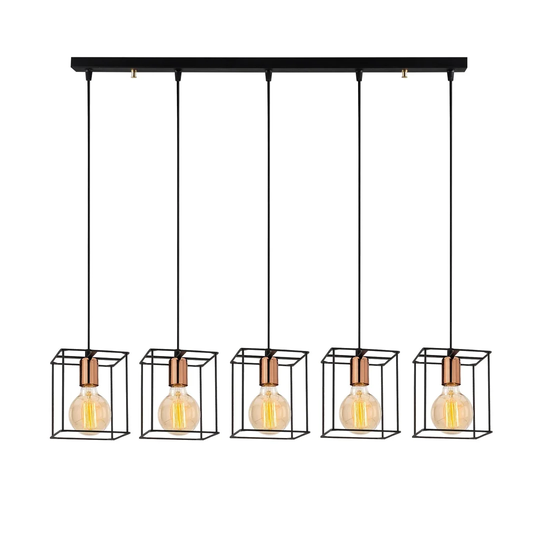 Guyette 5 - Light Kitchen Island Square / Rectangle Pendant
