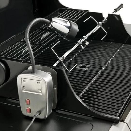 Electric BBQ Light and Universal Rotisserie