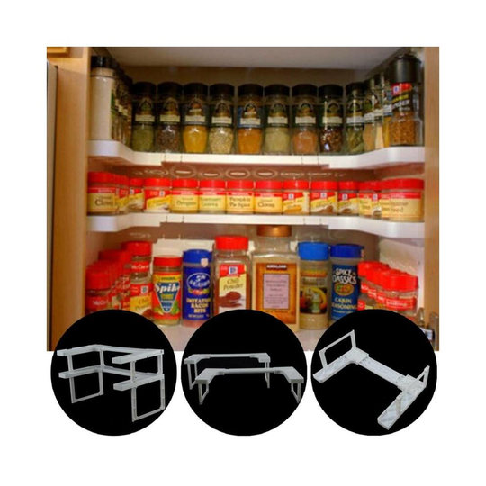 Spice Shelf Patented Spicy Rack Stackable Organizer Pantry Cabinet