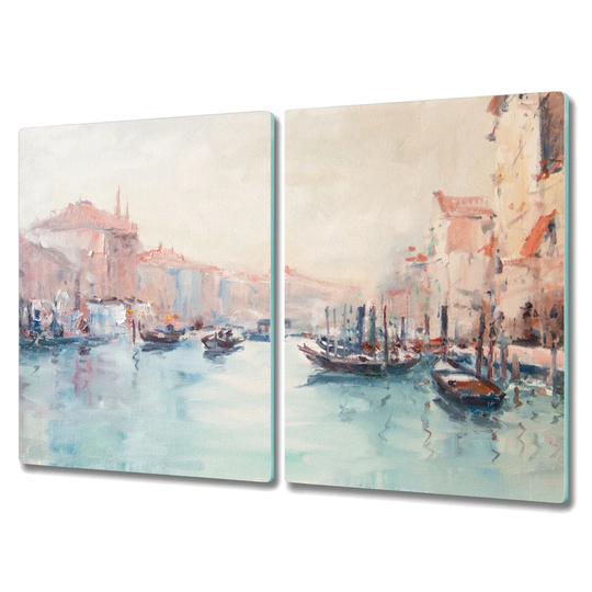 Cranleigh Marina City River Boats Sea Chopping Board