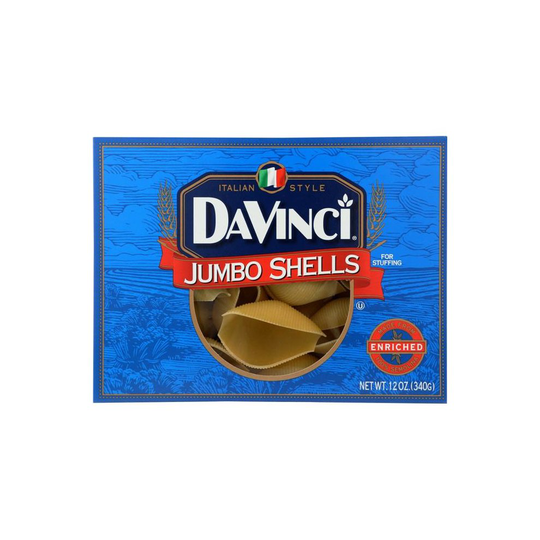 Davinci Gourmet KHFM00019437 Jumbo Shells Pasta, 12 oz