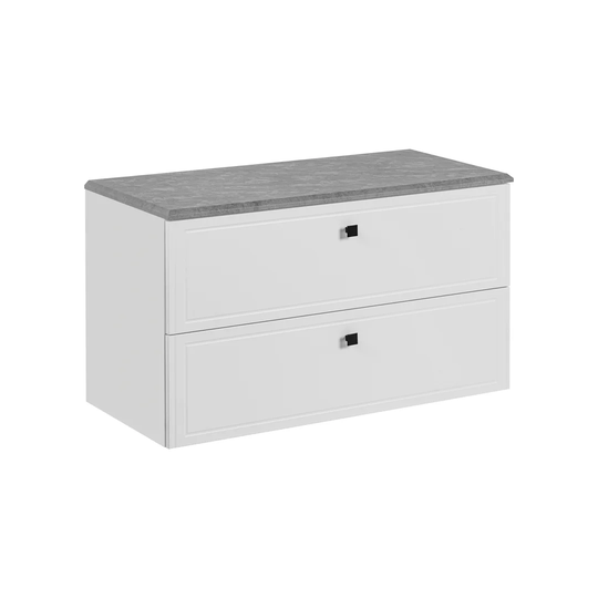 Dineshia 90Cm Single Bathroom Vanity Top in White