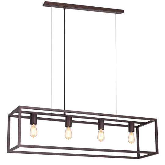 Oikos 4 - Light Kitchen Island Square Rectangle Pendant