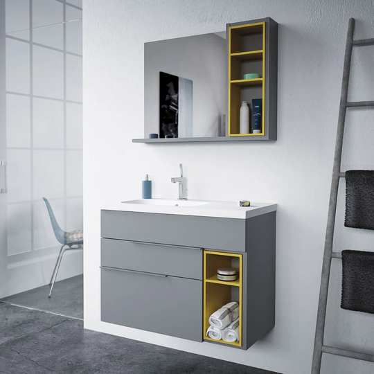 Inman Modern 813mm Wall Hung Single Vanity Unit