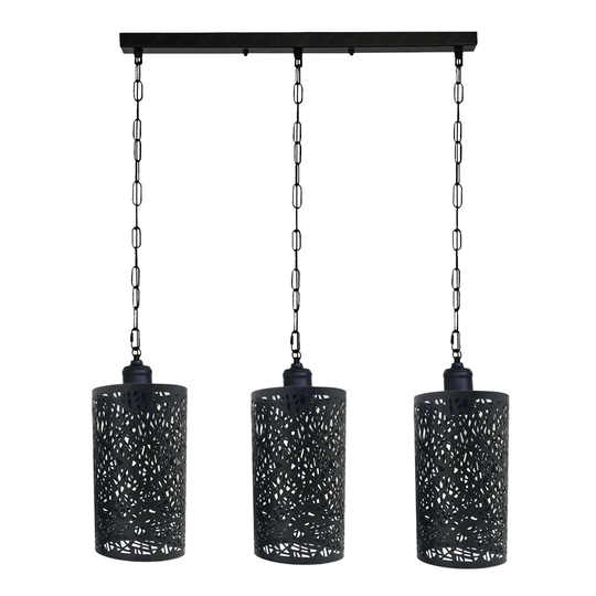 Achilleas 3-Light Kitchen Island Drum Pendant