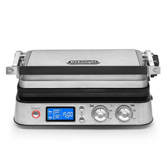 De'longhi MultiGrill Grill & Griddle Plates, CG1020D, 2000W, LED Panel