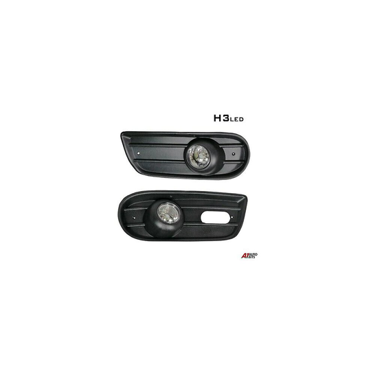 Vw Transporter T4 1996-2003 Led H3 Fog Lights Lamp & Grill Set