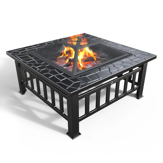 Bergholz 45Cm H x 81Cm W Stainless Steel Charcoal Outdoor Fire Pit
