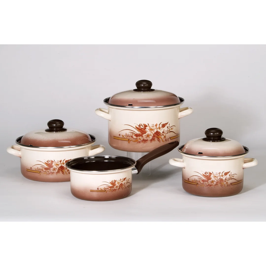 Karl Kruger Herbstlaub 4 Pieces Enamelware Cookware Set
