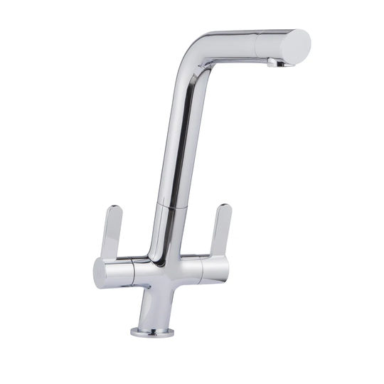 Creola Angular Twin Lever Monobloc Tap