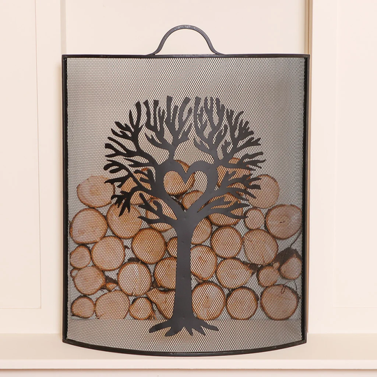 Alisa 1 Panel Iron Fireplace Screen