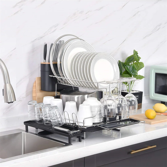 Mexborough 304 Stainless Steel 2 Tier Dish Rack