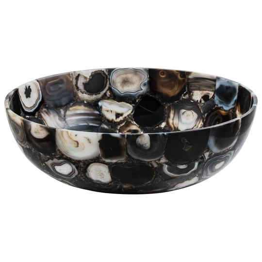 Ayden Agate Stone Circular 420mm Countertop Basin