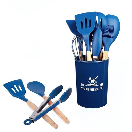 12 Piece Silicone Kitchen Utensil Set
