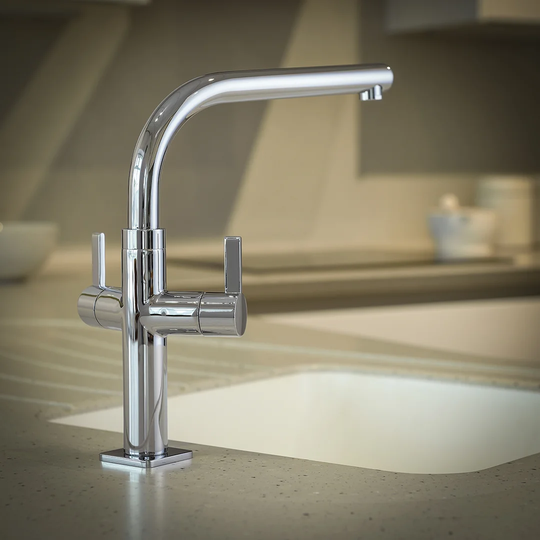 Zucca Twin Lever Monobloc Tap